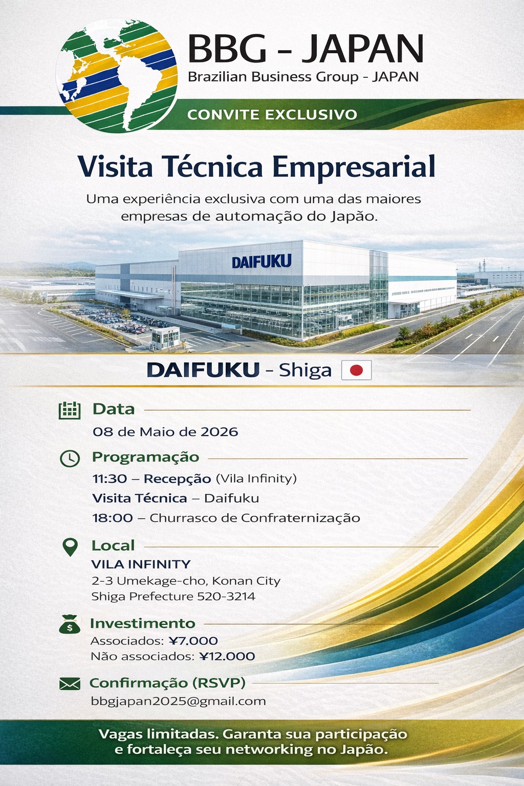 Visita Técnica Empresarial em shiga